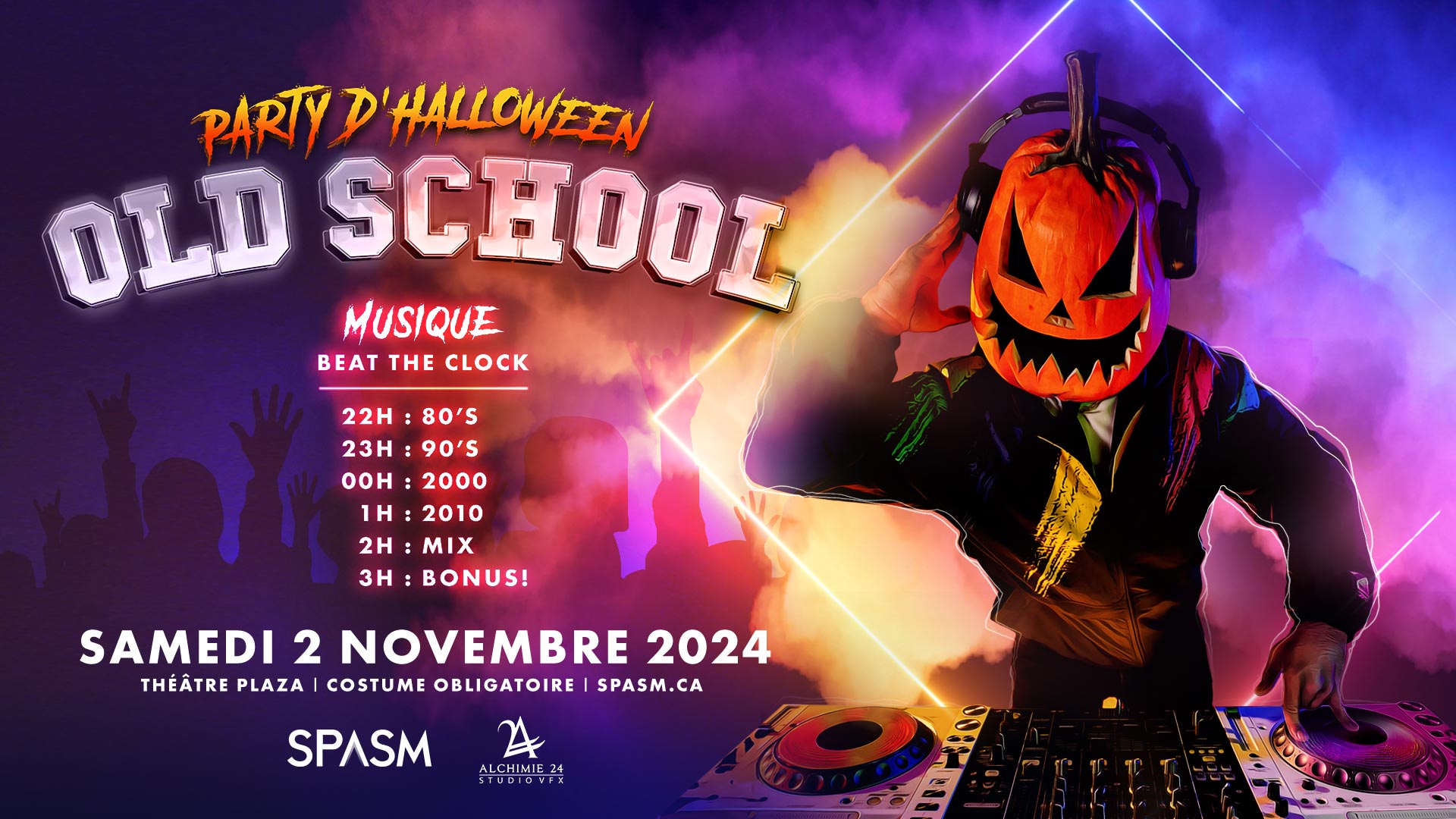 Party d'Halloween Old School - Festival SPASM 2024